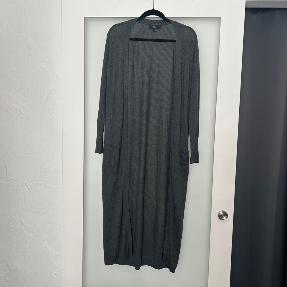 Mossimo target gray long duster cardigan Medium